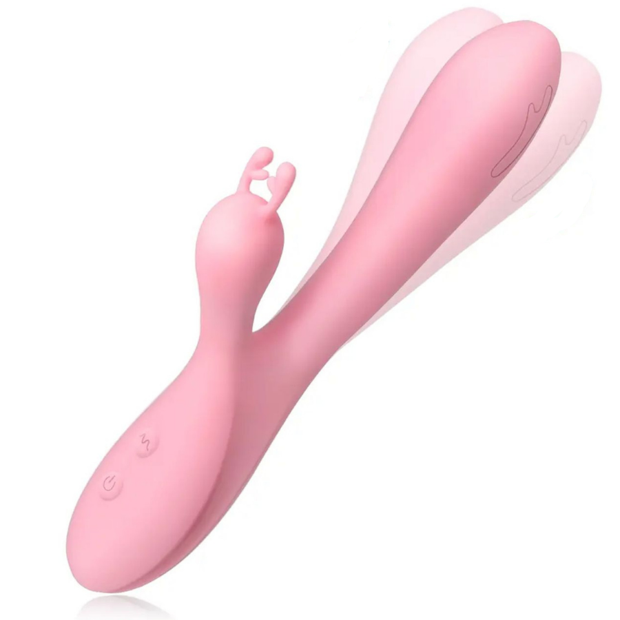 Vibrador Doble Estimulacion Clitorial + Punto G 10 Modos De Vibracion (Clitoris)